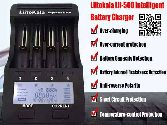 недорогое зарядное устройство LiitoKala Engineer Lii-500