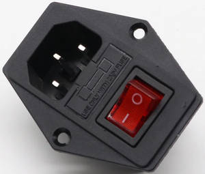 KLS1_AS_303-1 Евровилка сетевая 250V AC 10A на корпус недорого