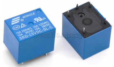 Реле на 5 В SRD-05VDC-SL-C SONGLE 5-конт недорого