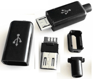 Вилка microUSB на кабель